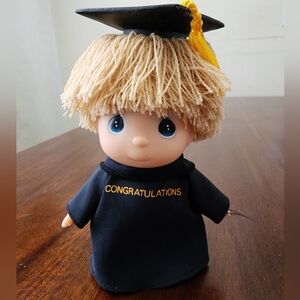 Vintage 1989 Precious Moments Hi Babies Congratulations Graduation Doll